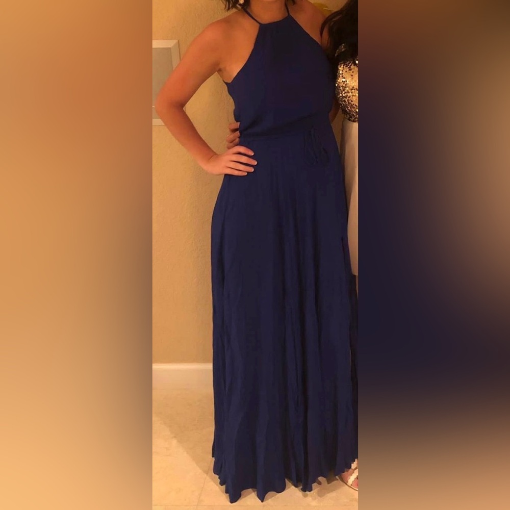 Elegant Blue Women's Skirt - Picture 2 of 2